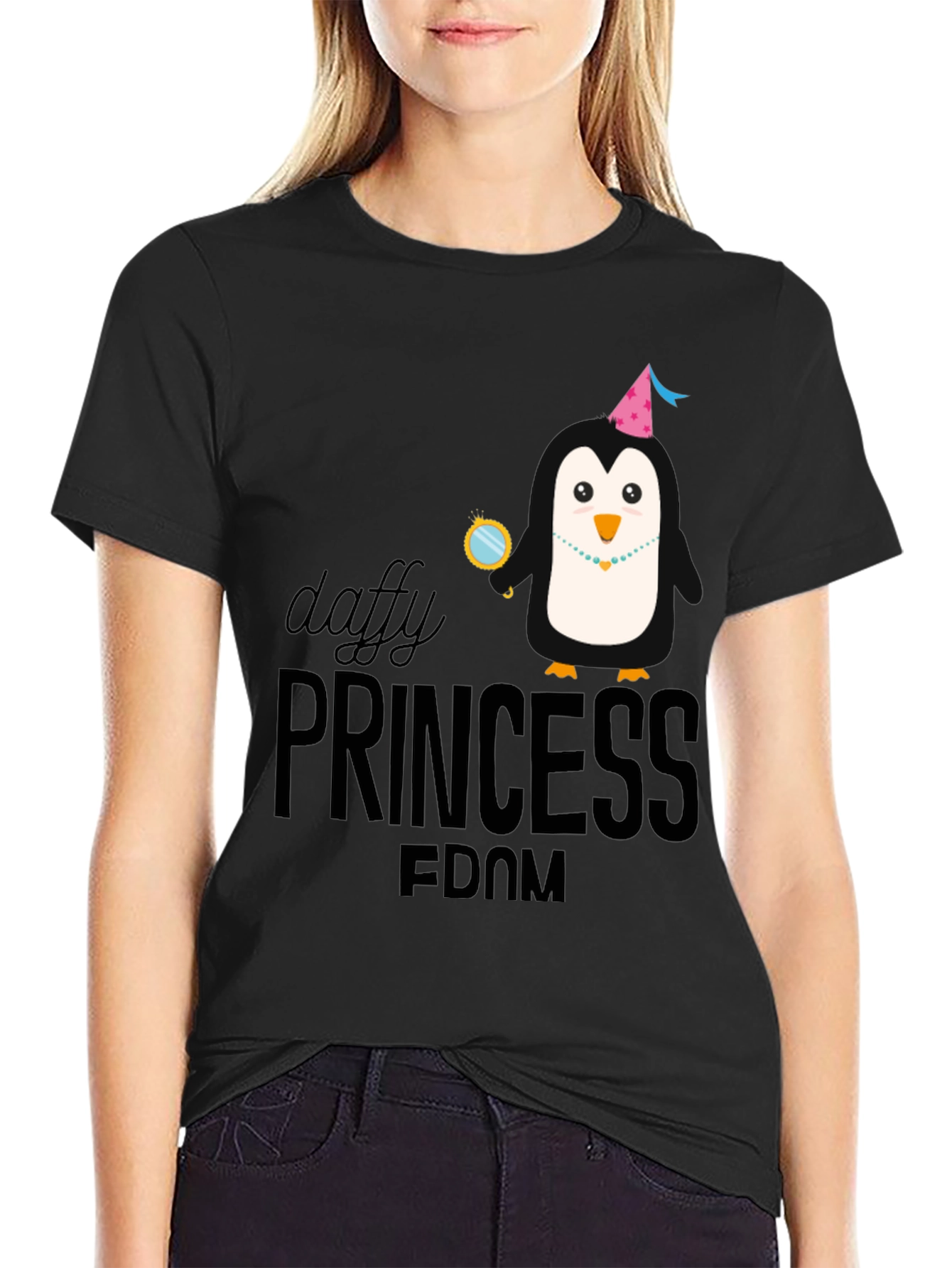 Daffy Princess FDOM Black T-Shirt