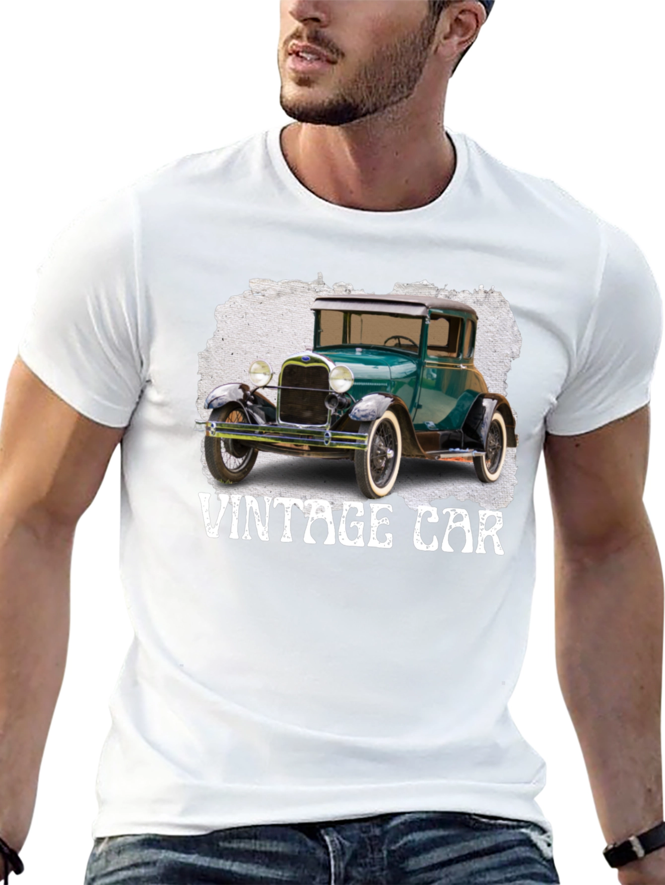 Vintage Car Graphic Tee - Classic Auto Enthusiast T-Shirt