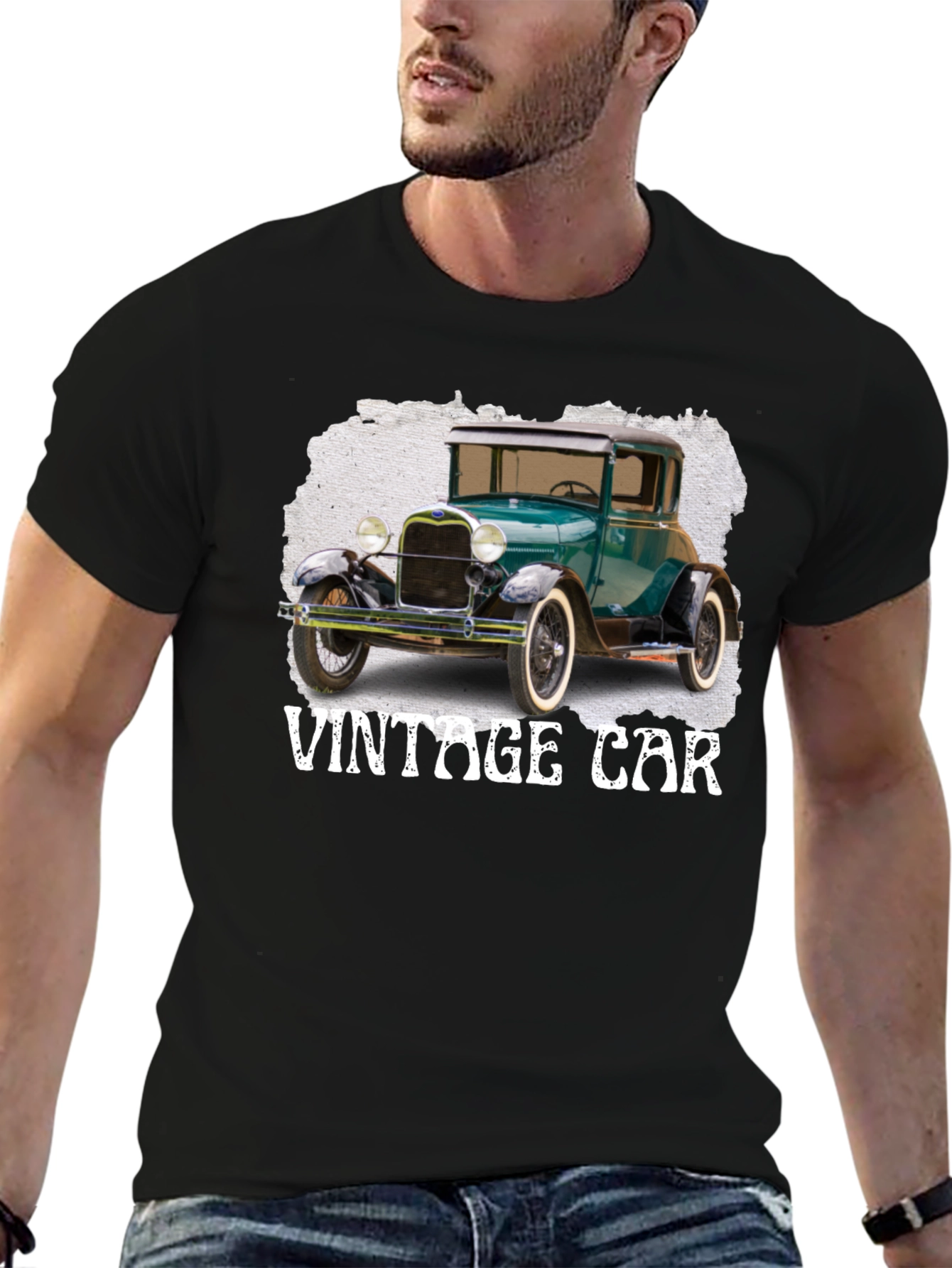 Vintage Car Graphic Tee - Classic Auto Enthusiast T-Shirt