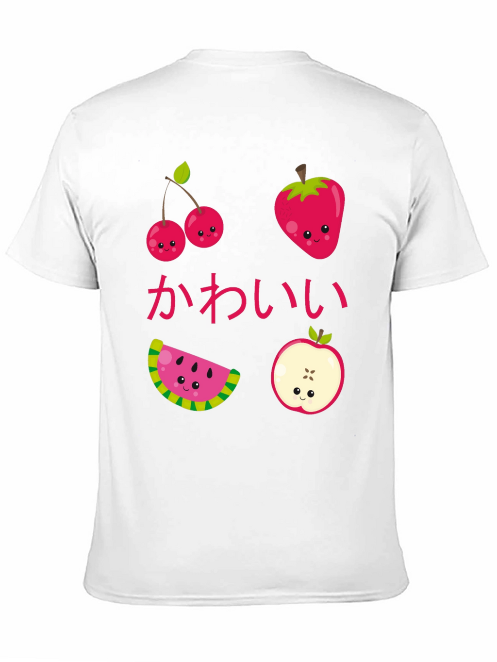 Kawaii Fruit Graphic T-Shirt - Cute Anime Style