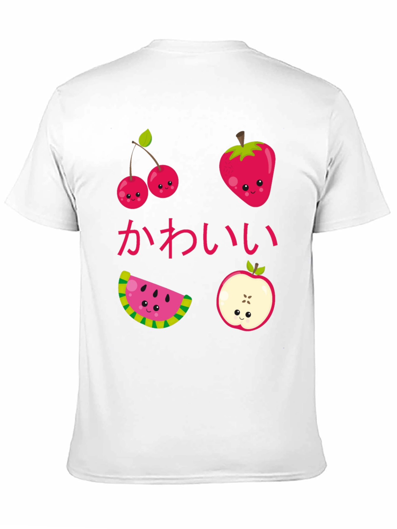 Kawaii Fruit Graphic T-Shirt - Cute Anime Style