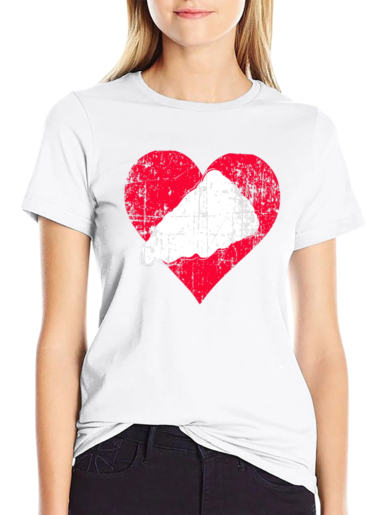 Heart & Food Tee - Stylish Graphic T-Shirt