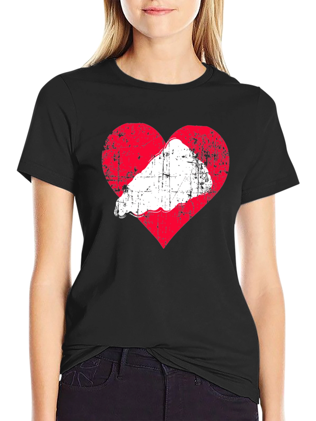 Heart & Food Tee - Stylish Graphic T-Shirt