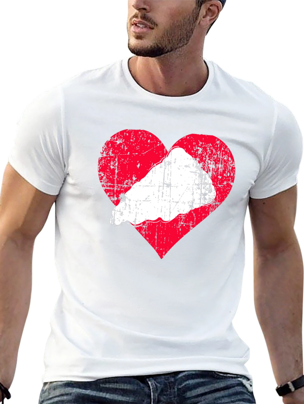Heart & Food Tee - Stylish Graphic T-Shirt