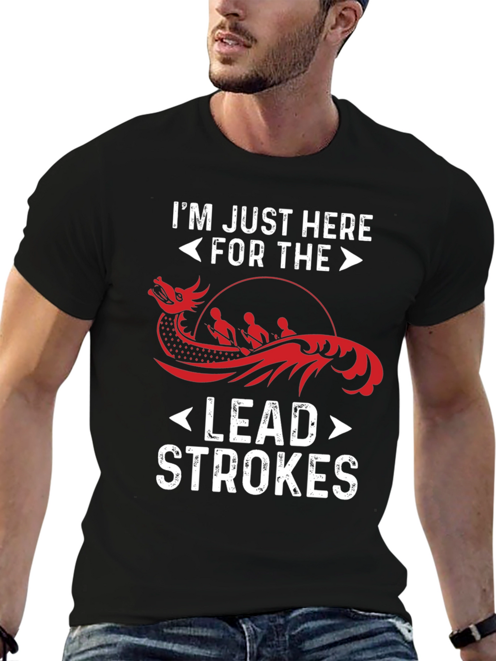 Im Just Here For The Lead Strokes T-Shirt