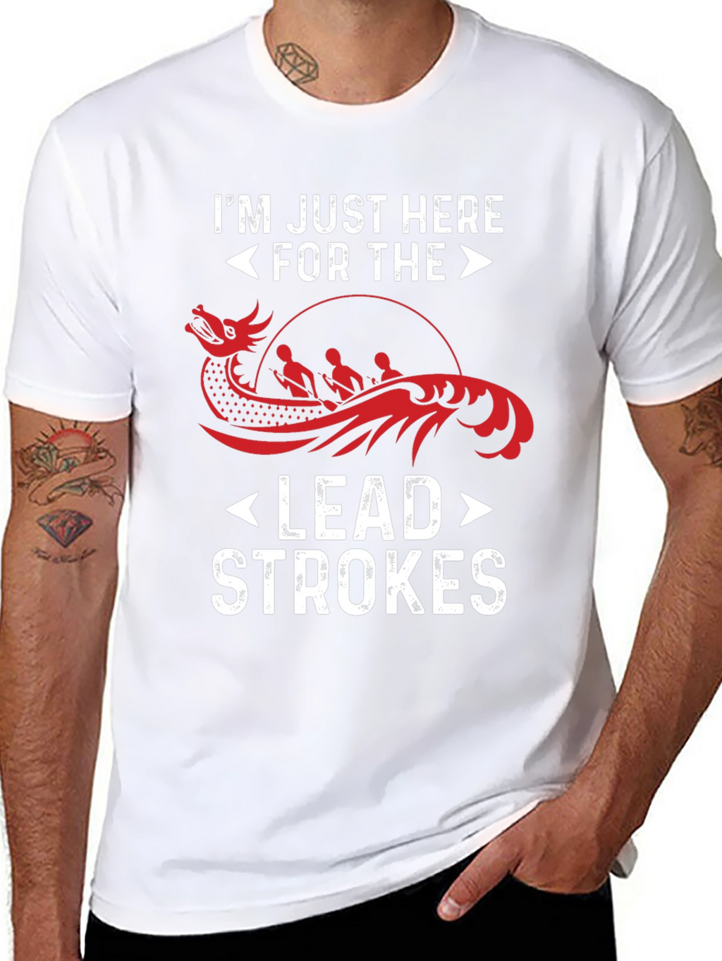 Im Just Here For The Lead Strokes T-Shirt