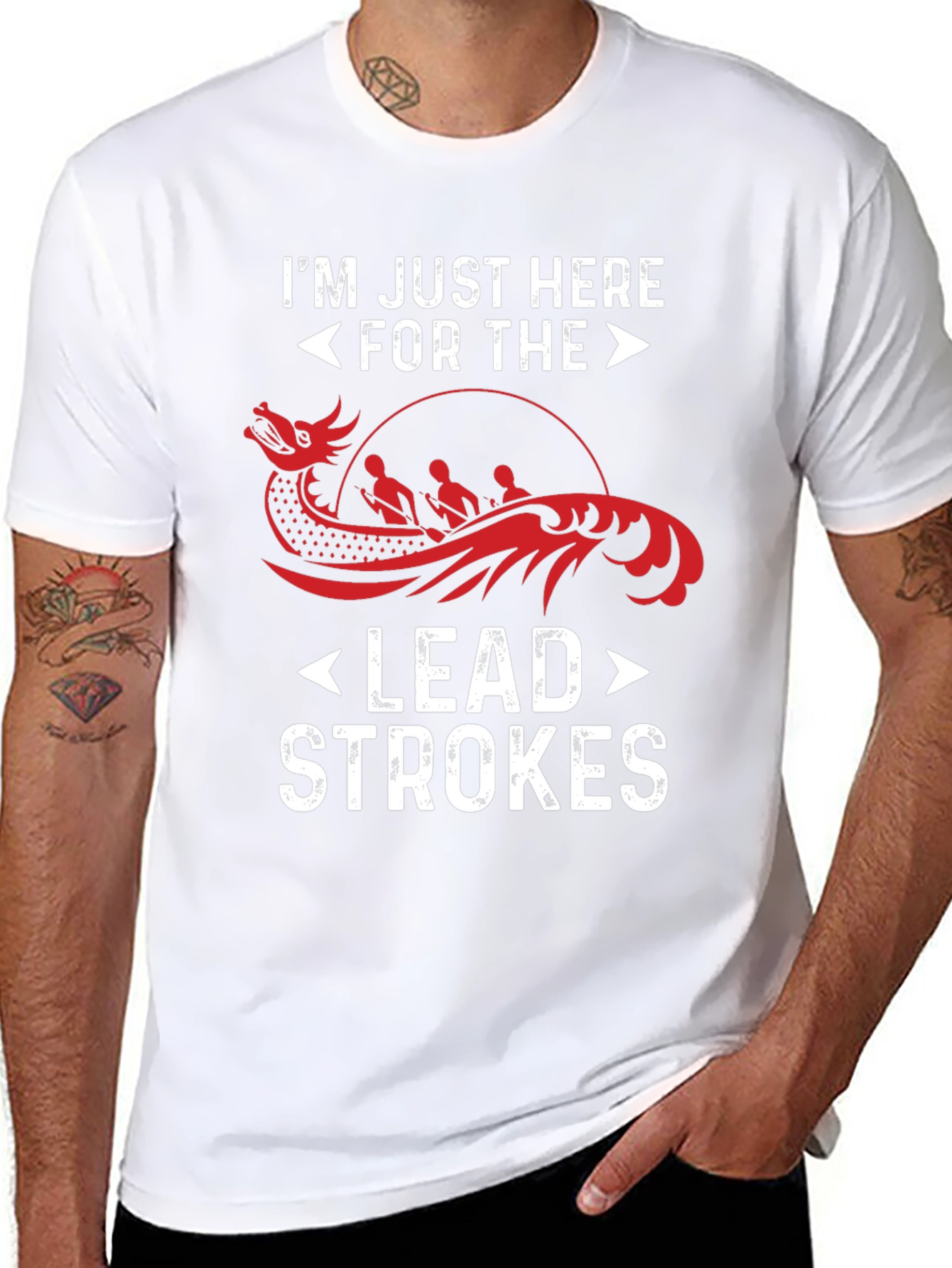 Im Just Here For The Lead Strokes T-Shirt