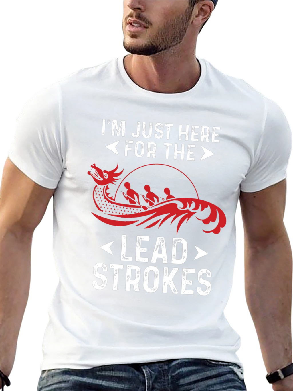 Im Just Here For The Lead Strokes T-Shirt
