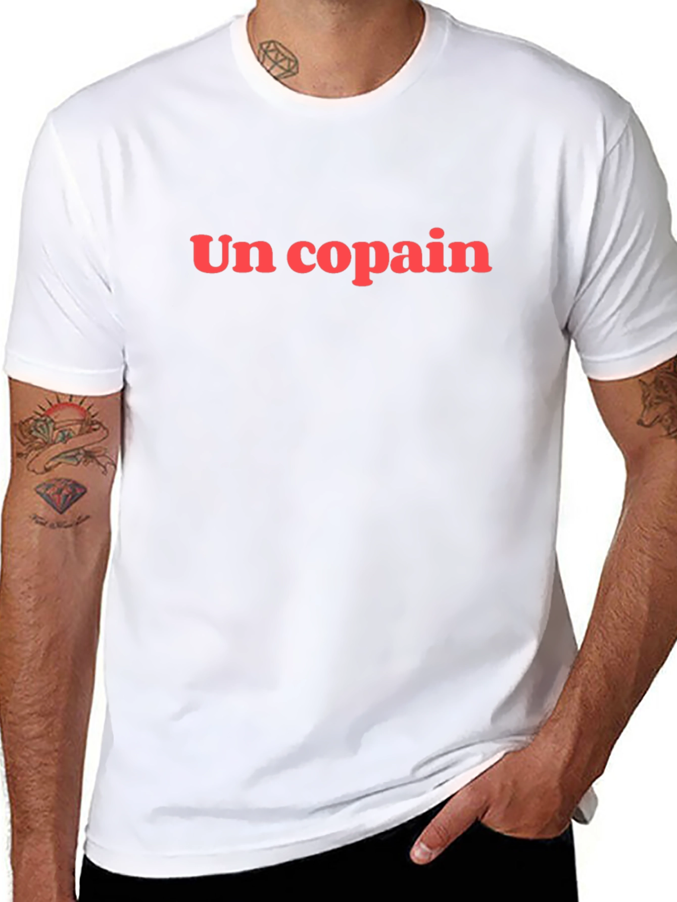 Un Copain T-Shirt - Friend Black Tee