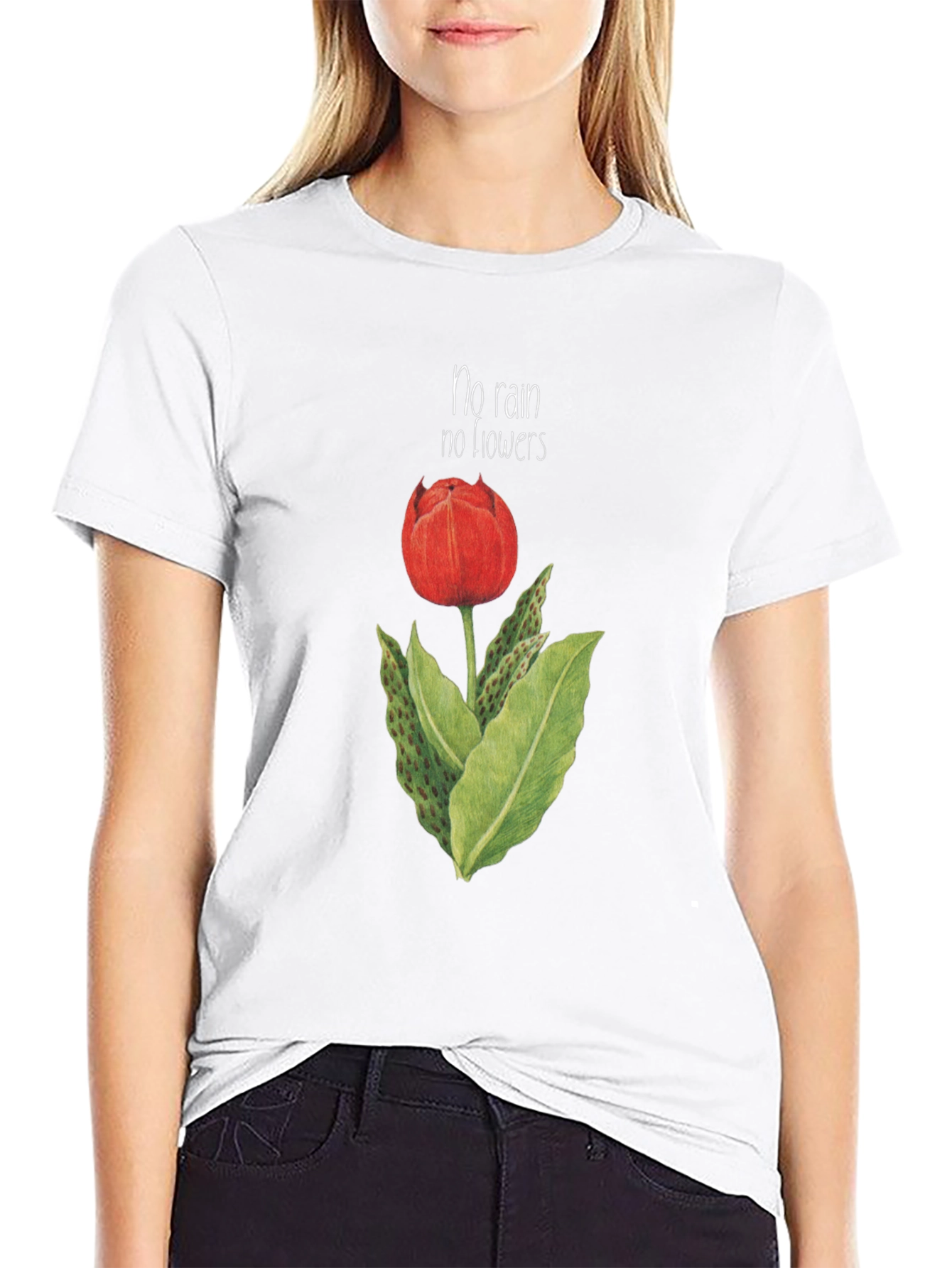 No Rain No Flowers Graphic T-Shirt