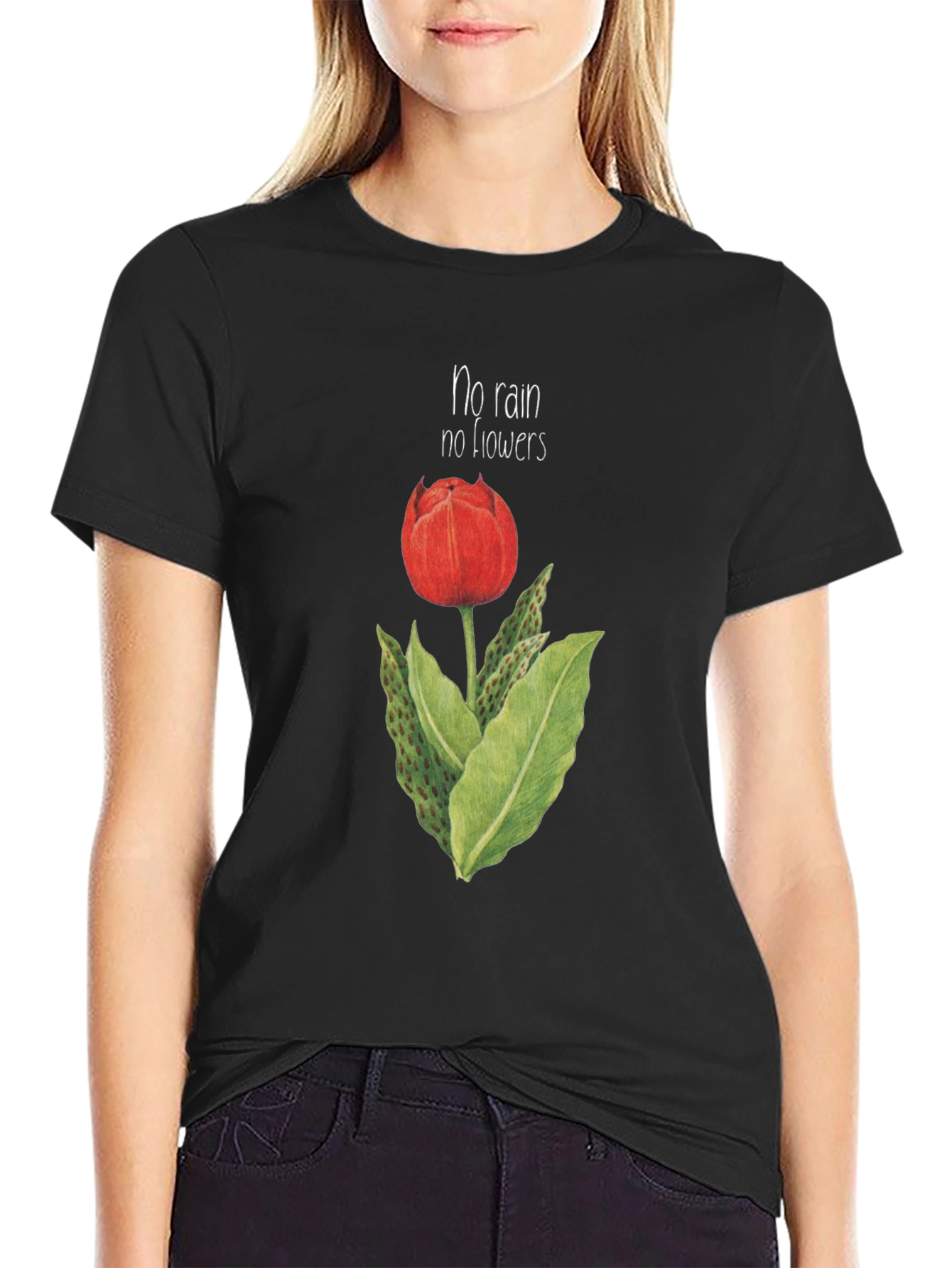 No Rain No Flowers Graphic T-Shirt