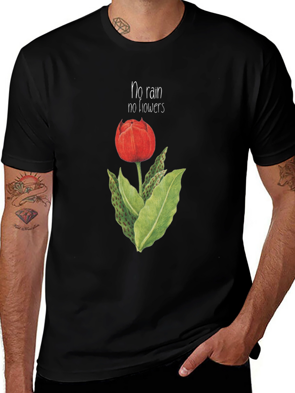 No Rain No Flowers Graphic T-Shirt