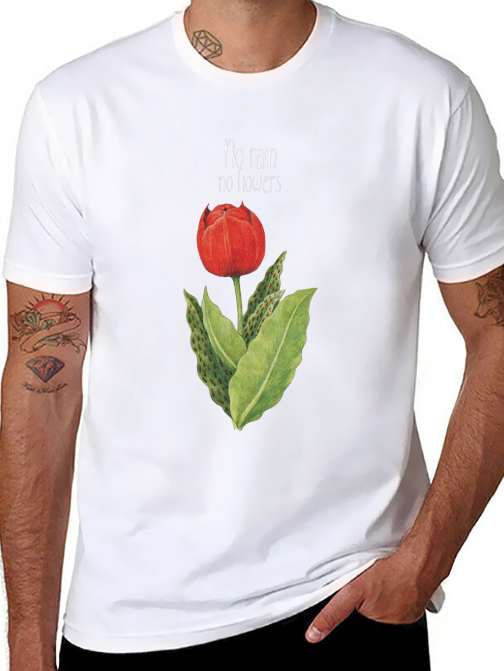 No Rain No Flowers Graphic T-Shirt