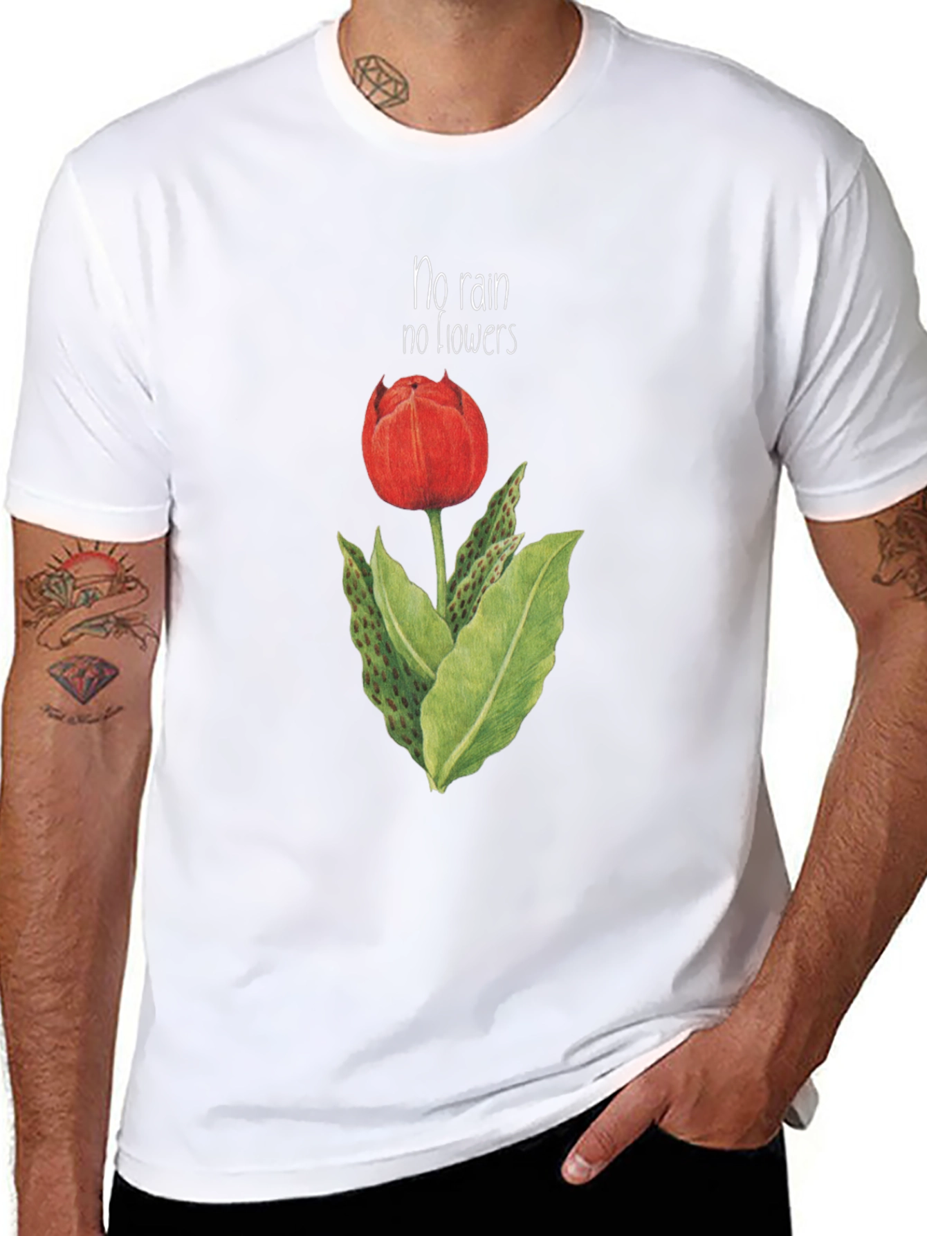 No Rain No Flowers Graphic T-Shirt