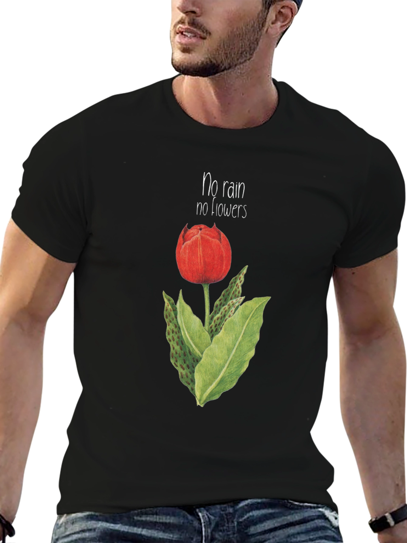 No Rain No Flowers Graphic T-Shirt