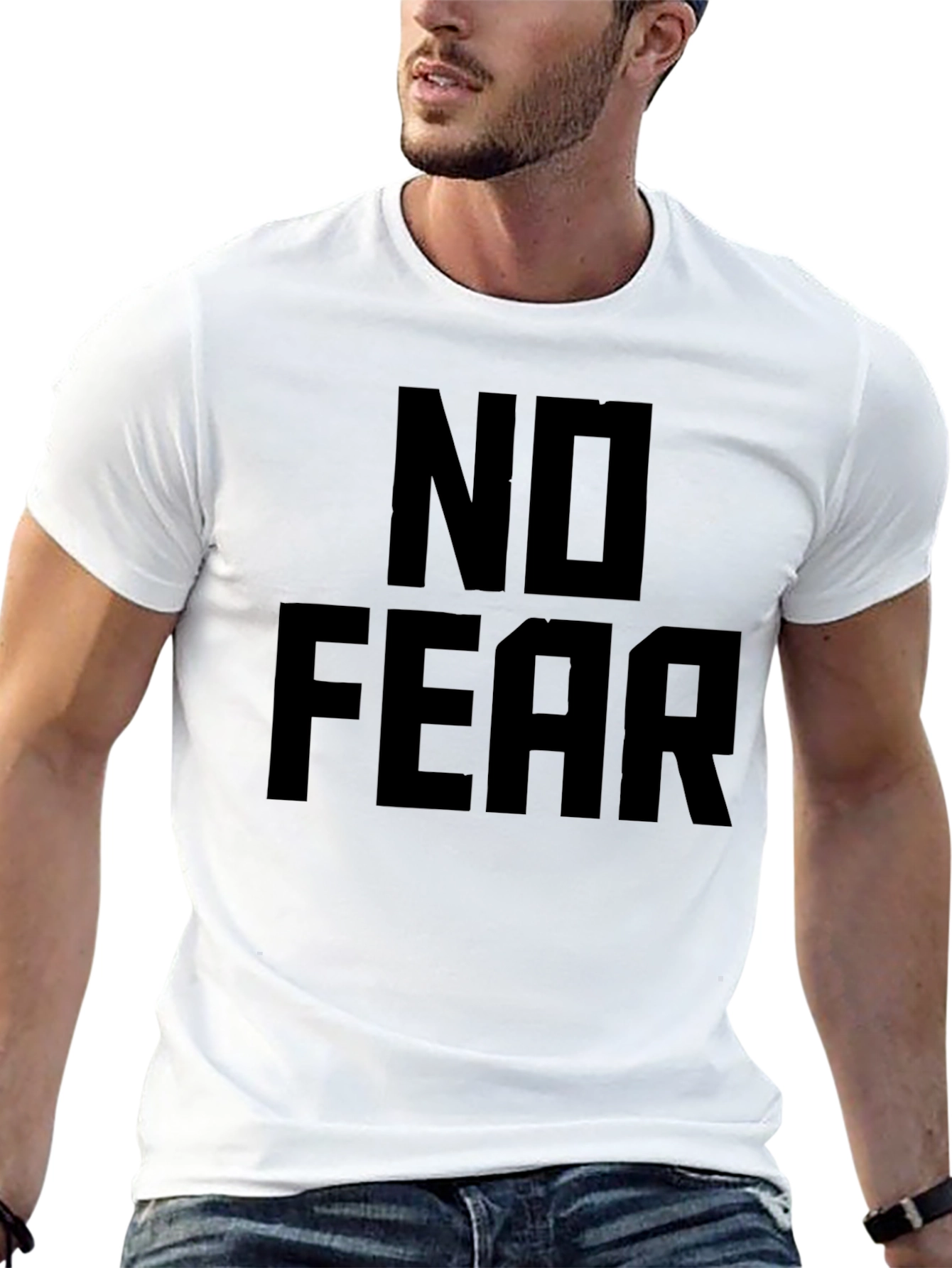 No Fear Black Graphic Tee Shirt