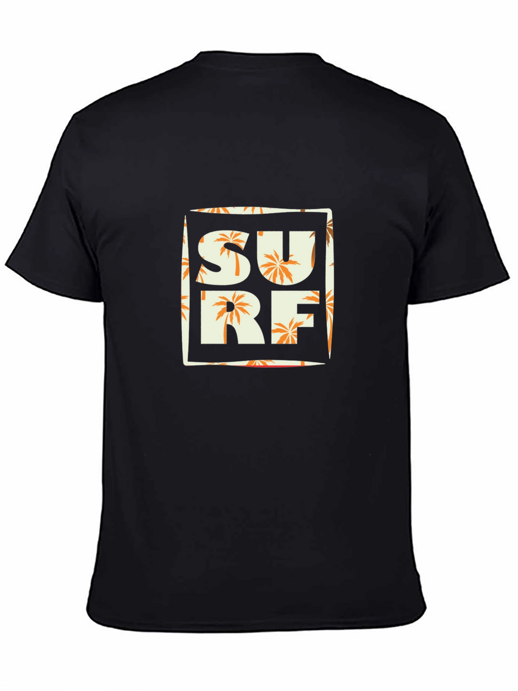 Surf T-Shirt - Tropical Palm Tree Design