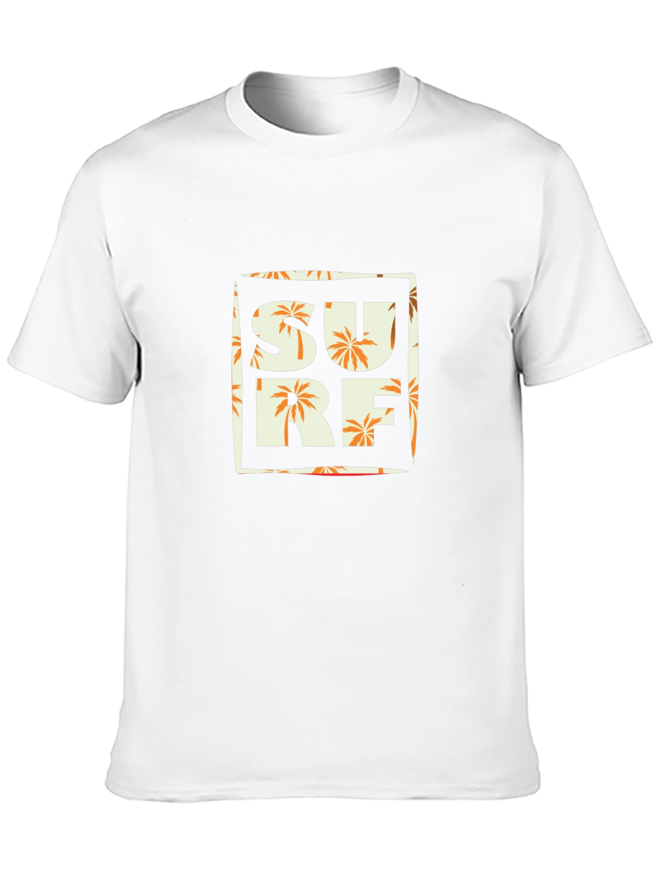Surf T-Shirt - Tropical Palm Tree Design