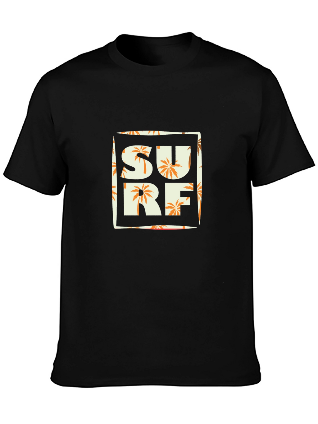 Surf T-Shirt - Tropical Palm Tree Design