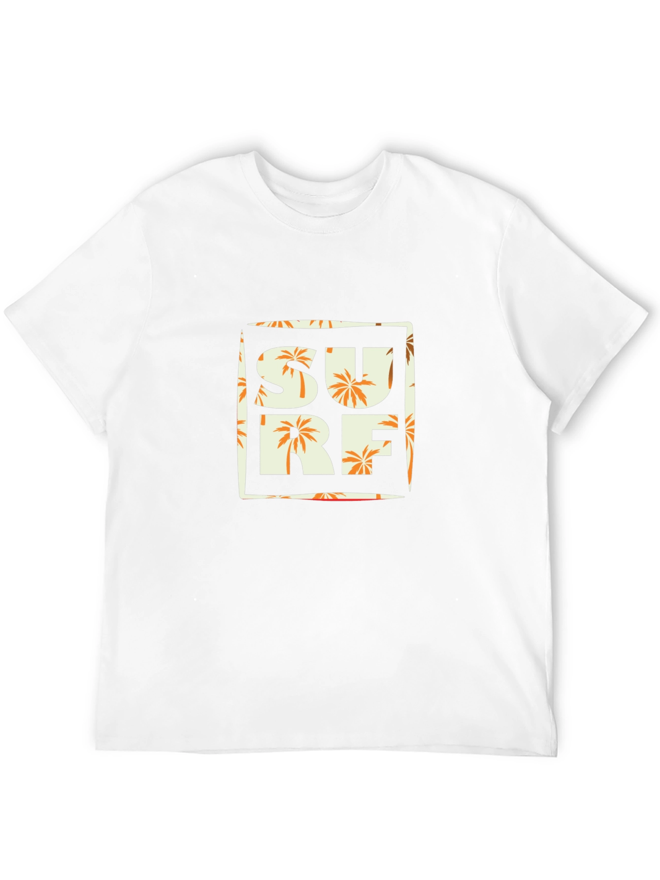 Surf T-Shirt - Tropical Palm Tree Design