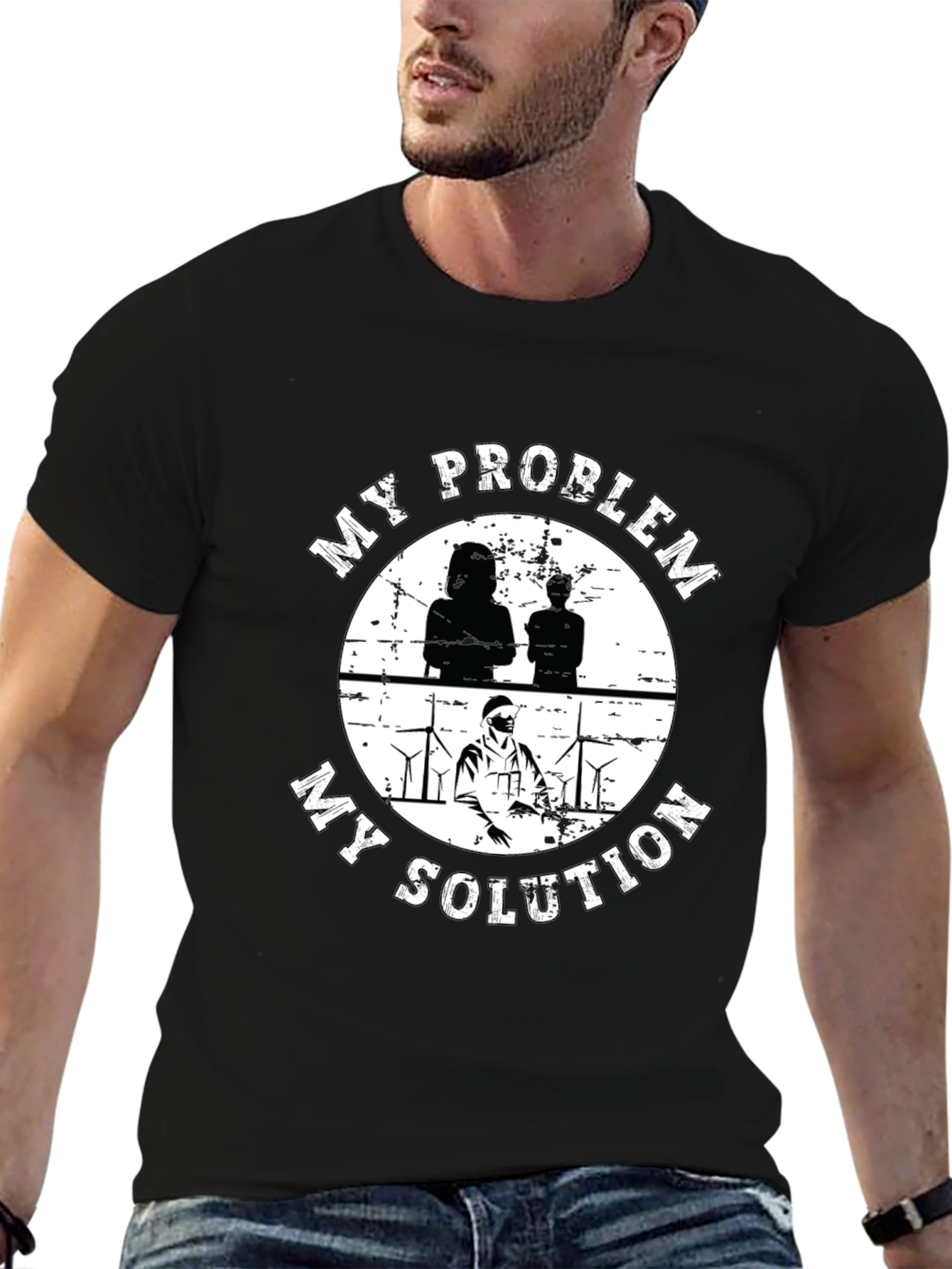 Problem Solver Black T-Shirt
