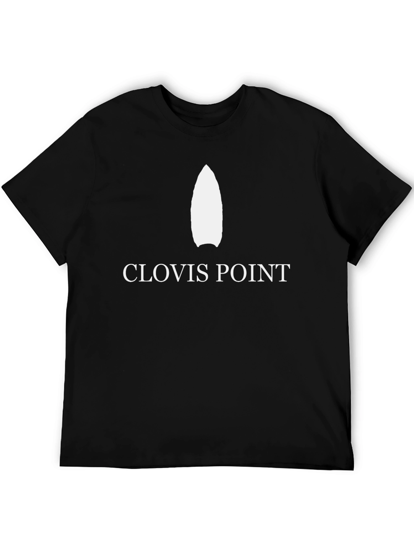 Clovis Point Graphic Tee - Black Cotton T-Shirt