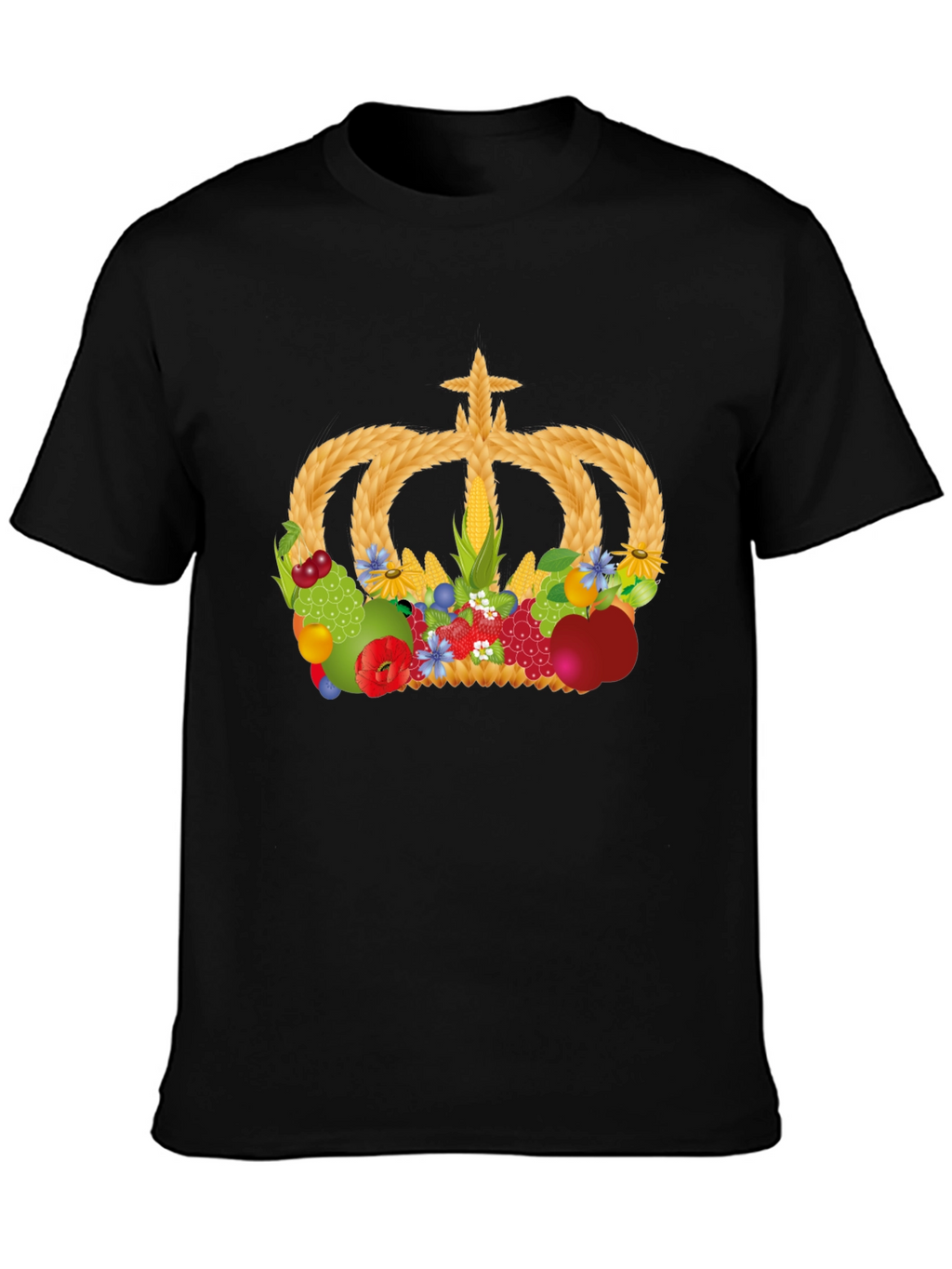 Harvest Crown Graphic T-Shirt - Unisex Black Tee