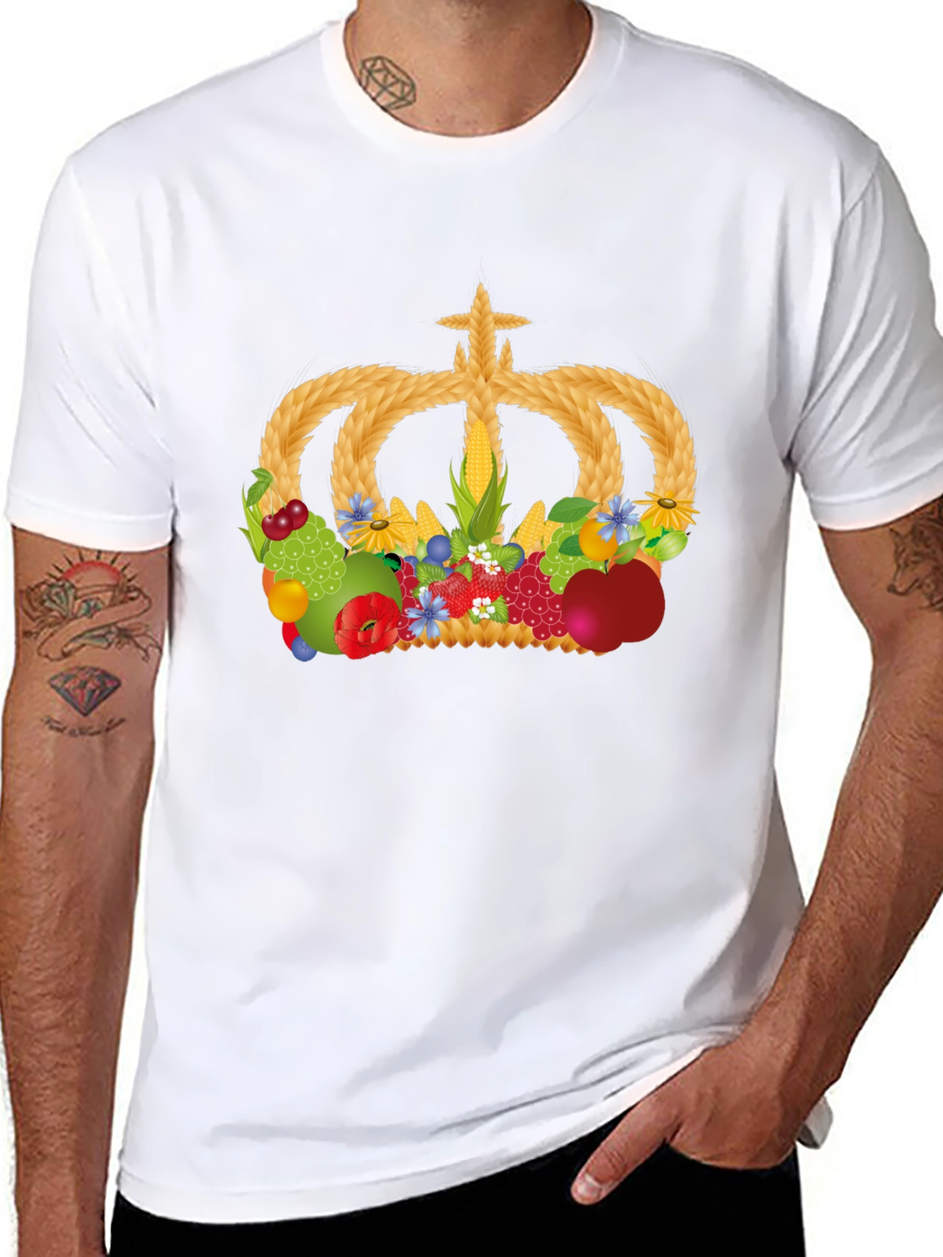 Harvest Crown Graphic T-Shirt - Unisex Black Tee