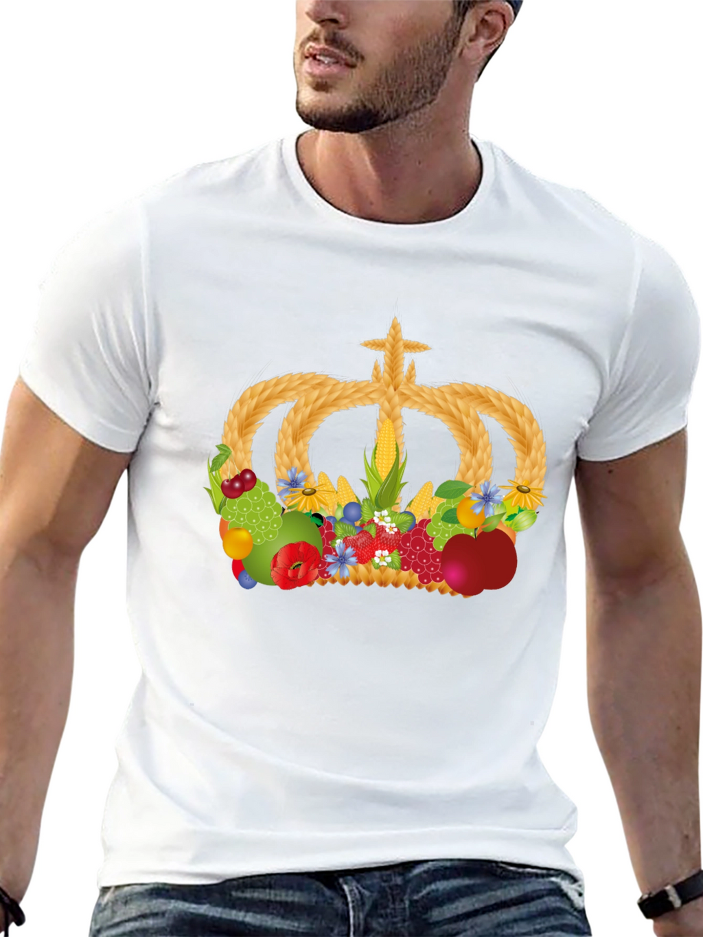 Harvest Crown Graphic T-Shirt - Unisex Black Tee