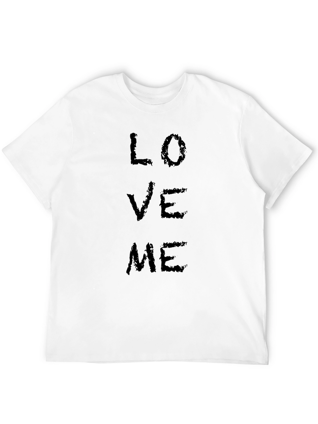 Mens Black Love Me Graphic T-Shirt