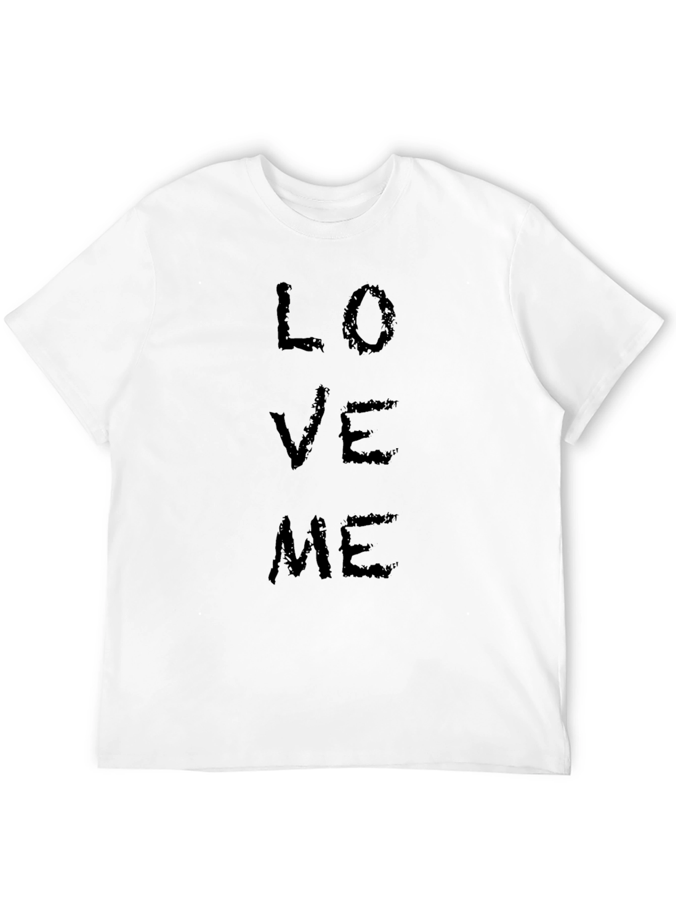Mens Black Love Me Graphic T-Shirt