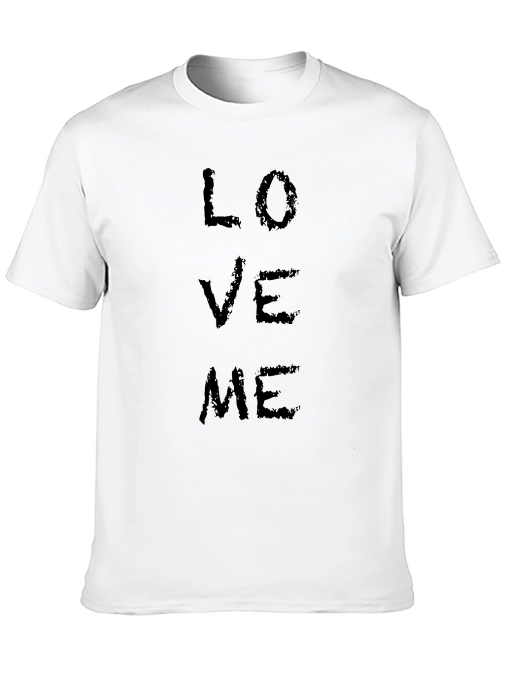 Mens Black Love Me Graphic T-Shirt