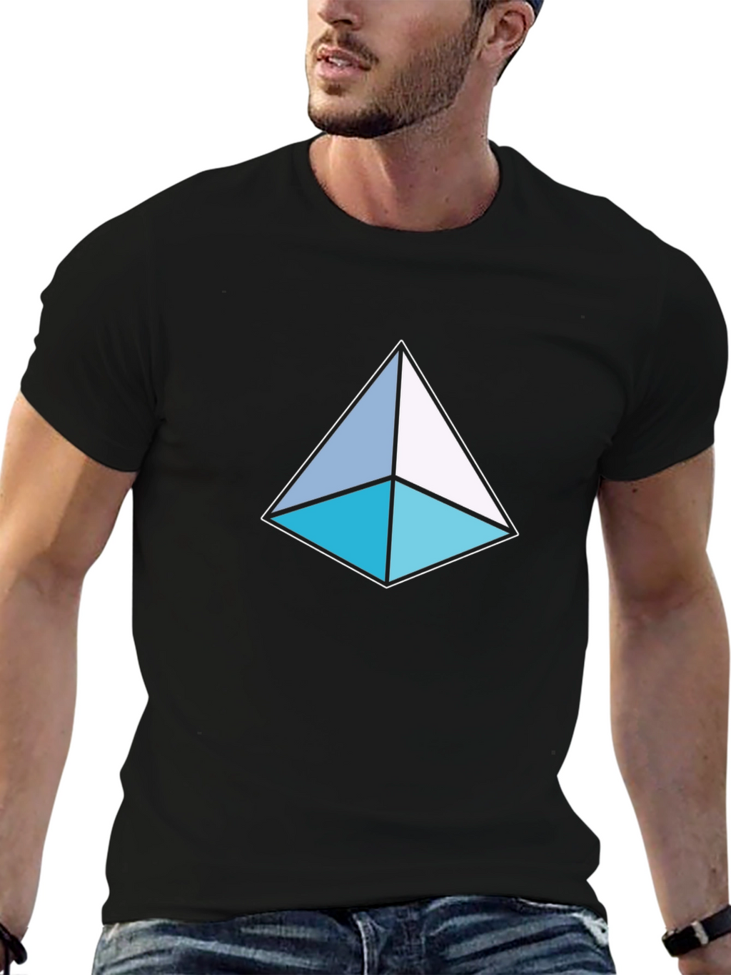 Geometric Triangle T-Shirt - Modern Design