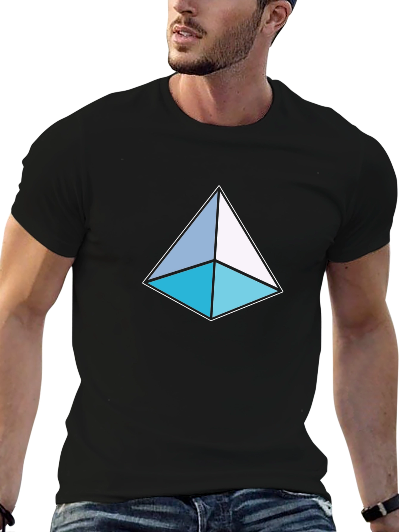 Geometric Triangle T-Shirt - Modern Design
