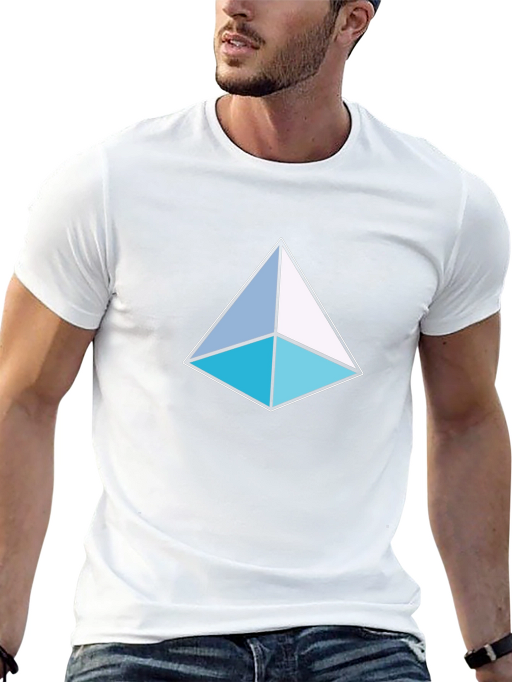 Geometric Triangle T-Shirt - Modern Design