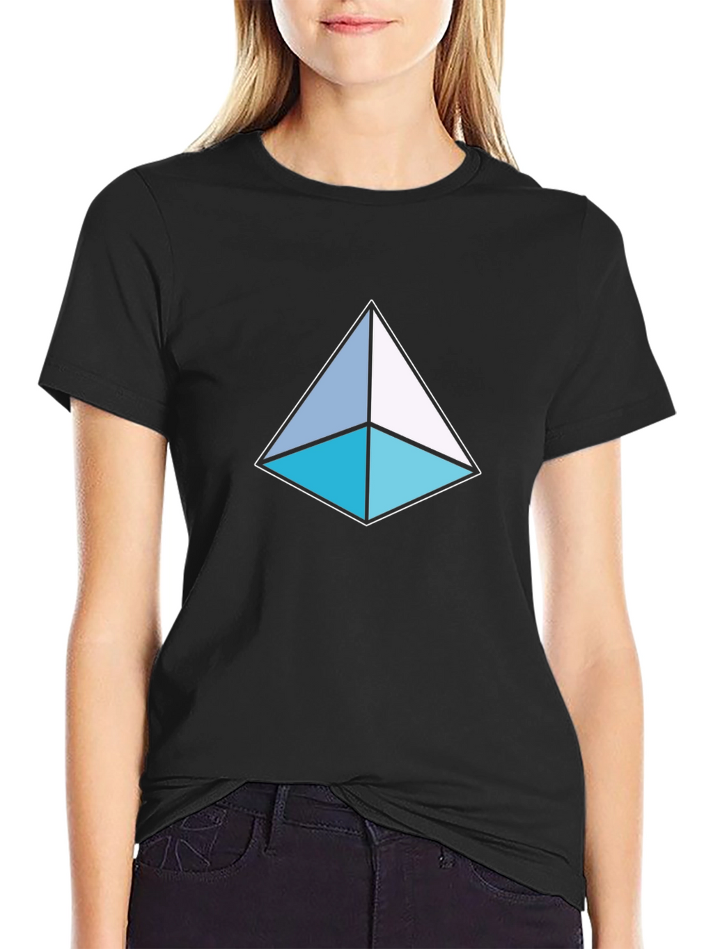 Geometric Triangle T-Shirt - Modern Design