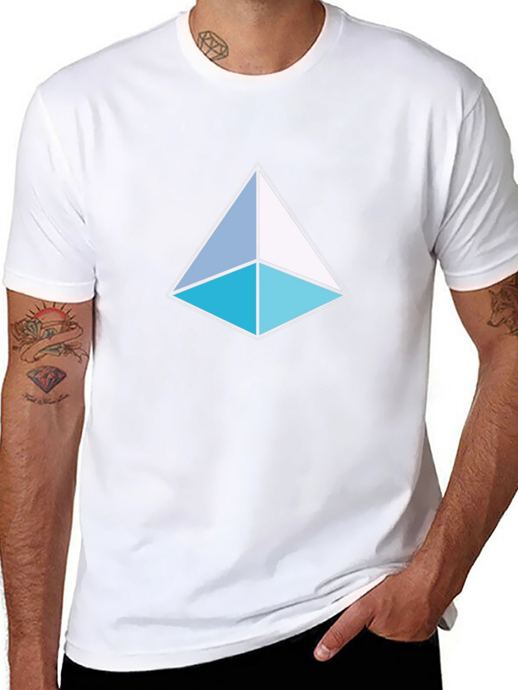 Geometric Triangle T-Shirt - Modern Design