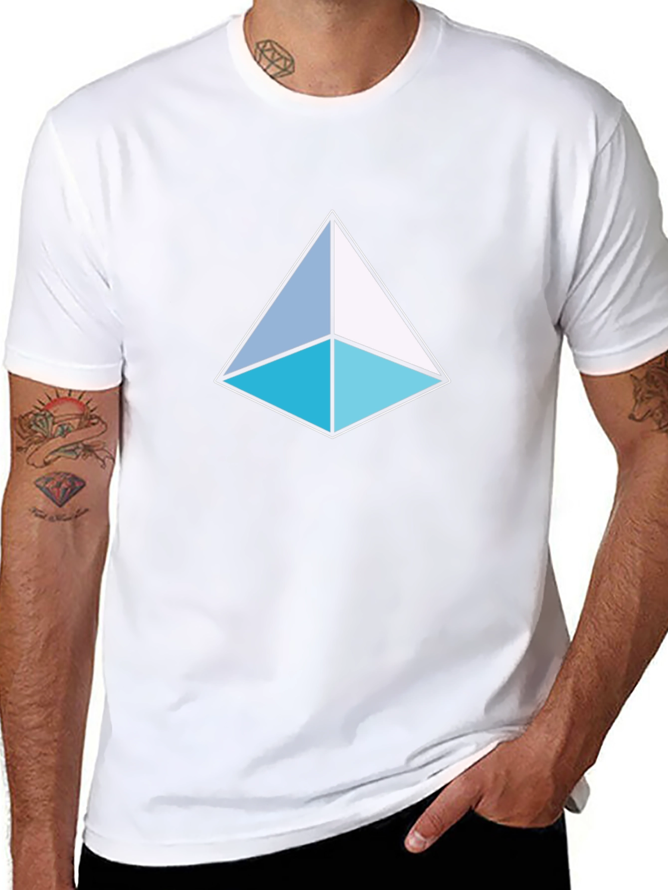 Geometric Triangle T-Shirt - Modern Design