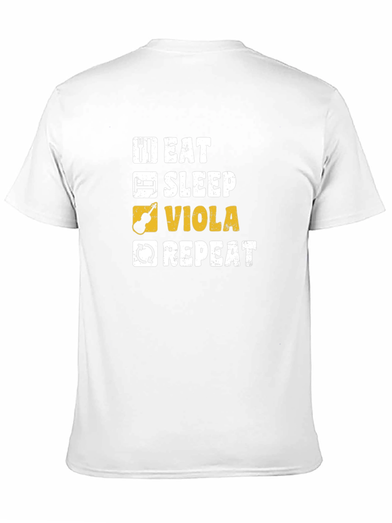 Eat Sleep Viola Repeat Black T-Shirt