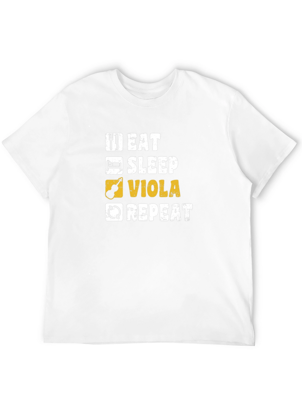 Eat Sleep Viola Repeat Black T-Shirt