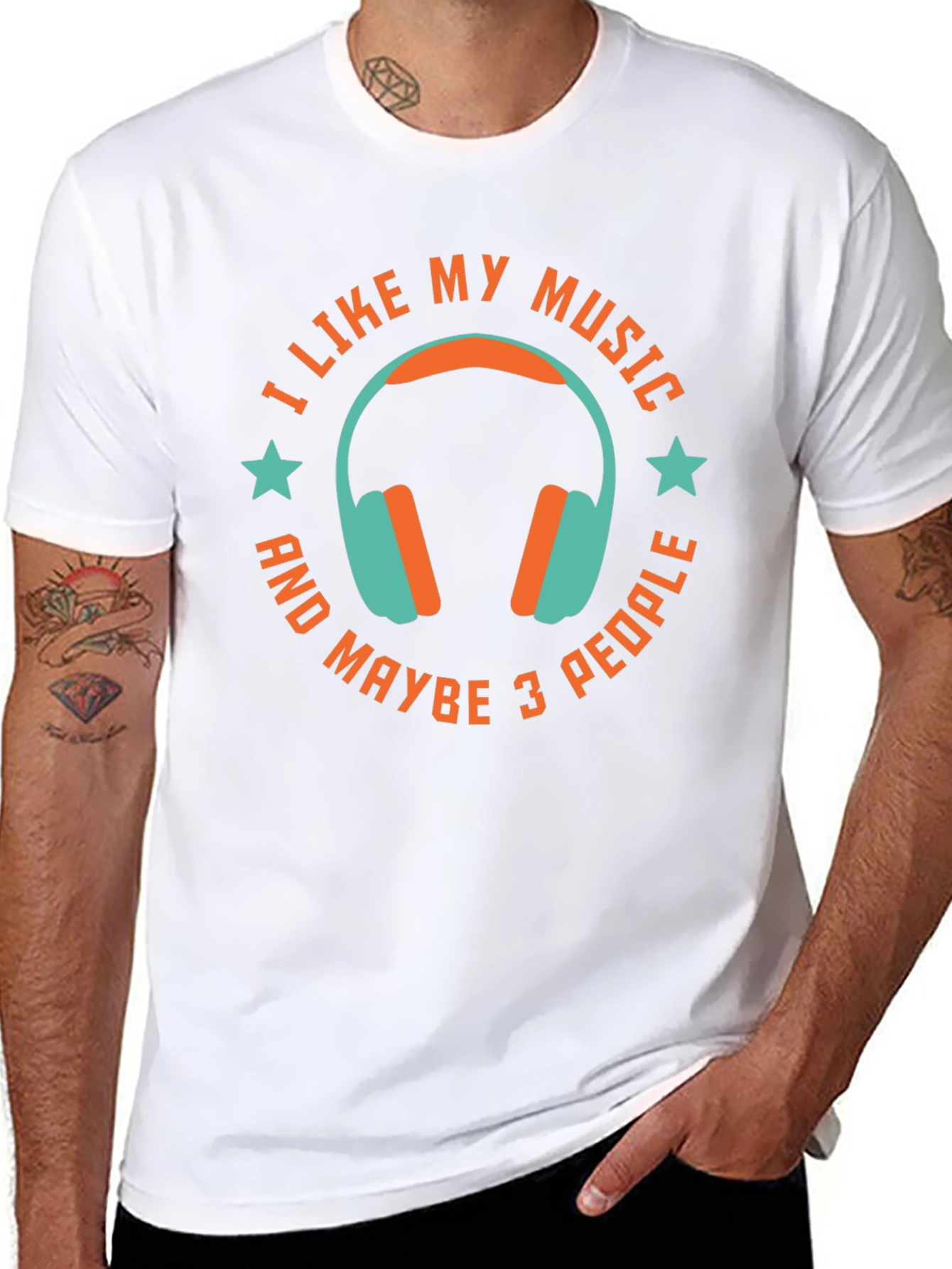 I Like My Music & Maybe 3 People T-Shirt