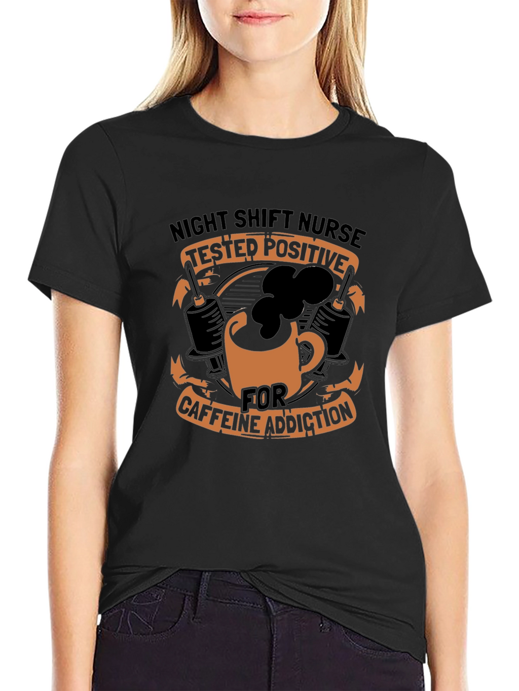 Night Shift Nurse Caffeine T-Shirt