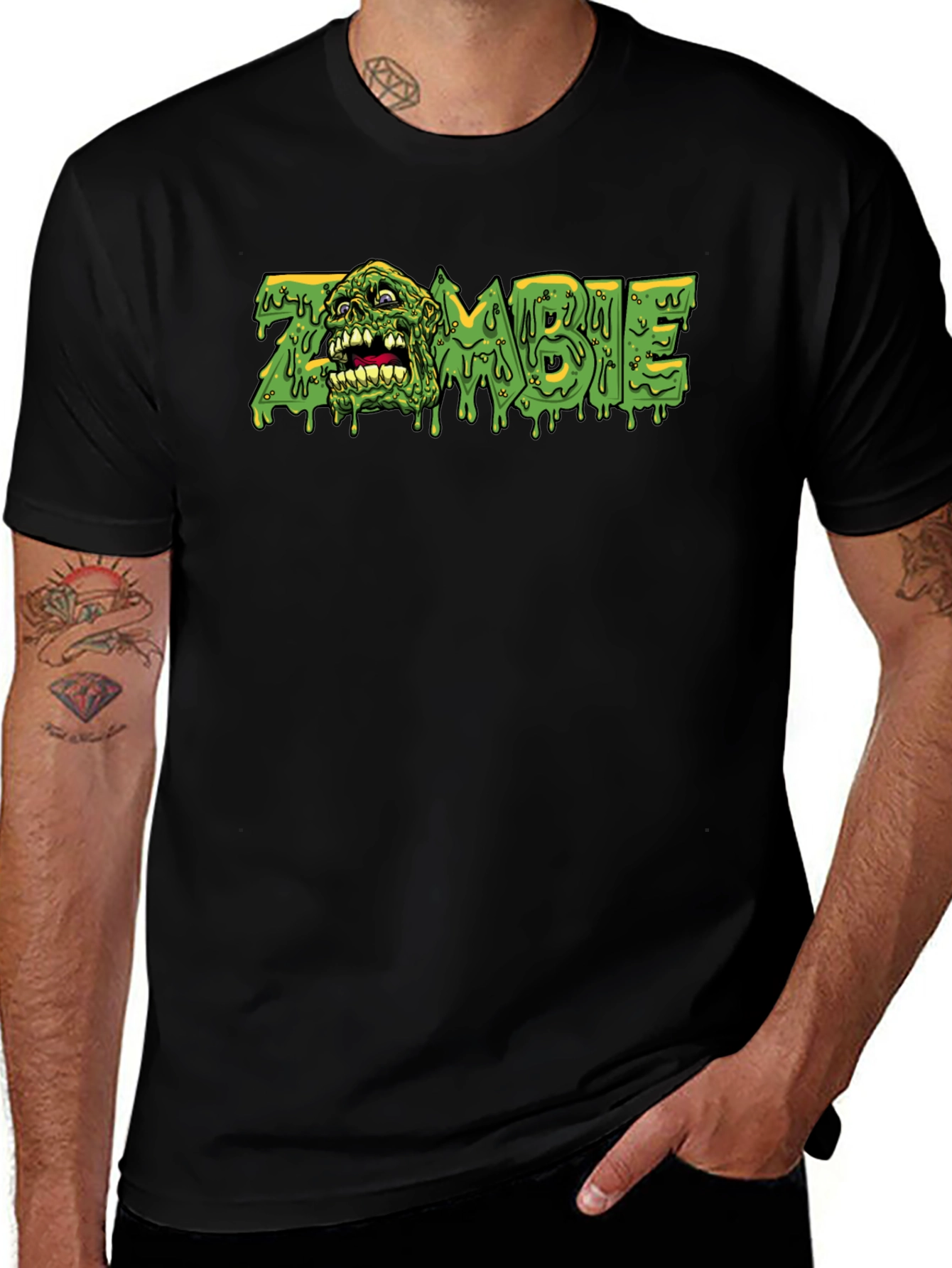 Zombie Graphic Black T-Shirt - Horror Movie Tee