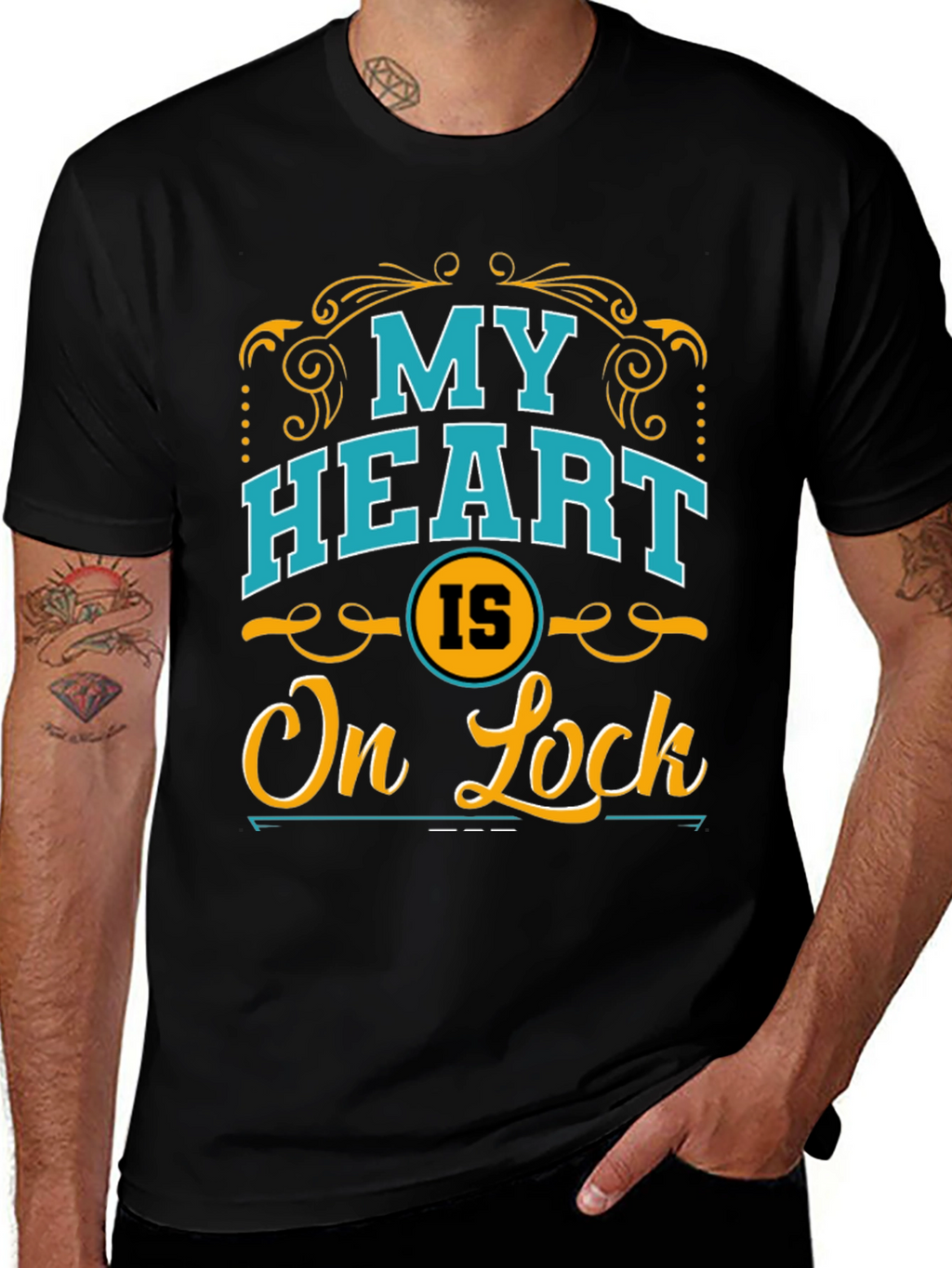 My Heart Is On Lock Graphic T-Shirt