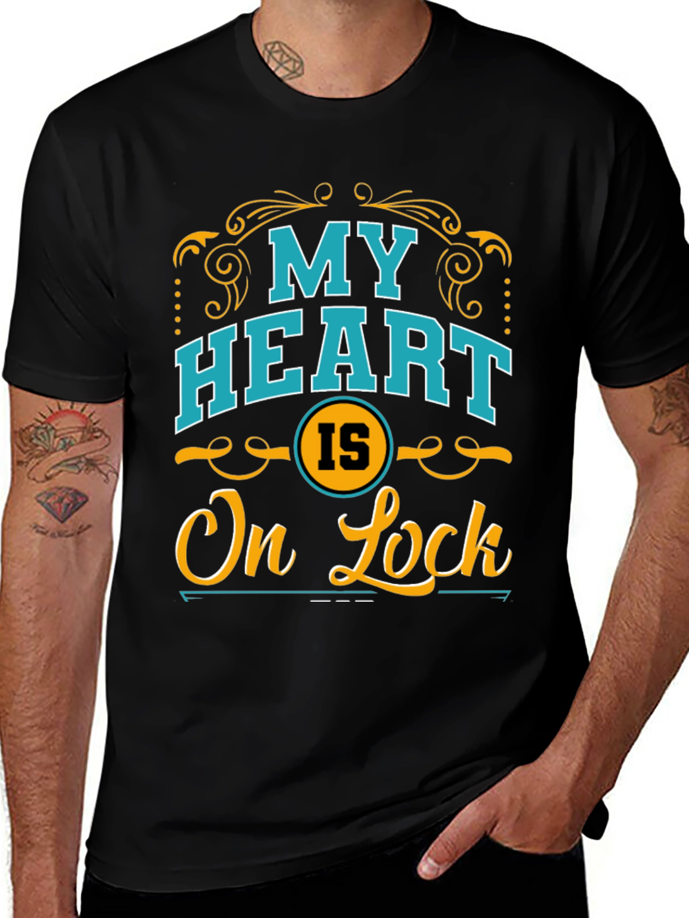 My Heart Is On Lock Graphic T-Shirt