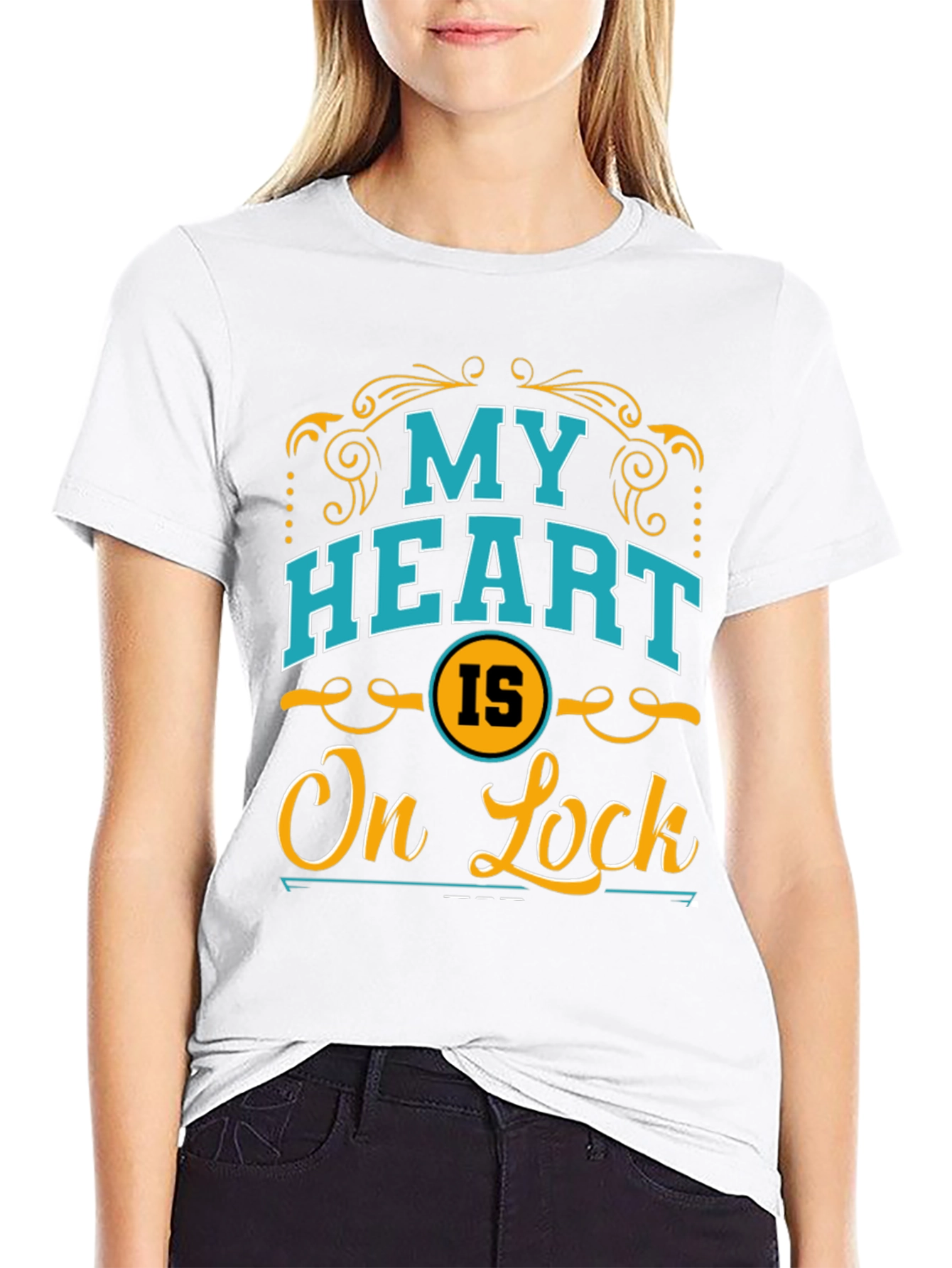 My Heart Is On Lock Graphic T-Shirt