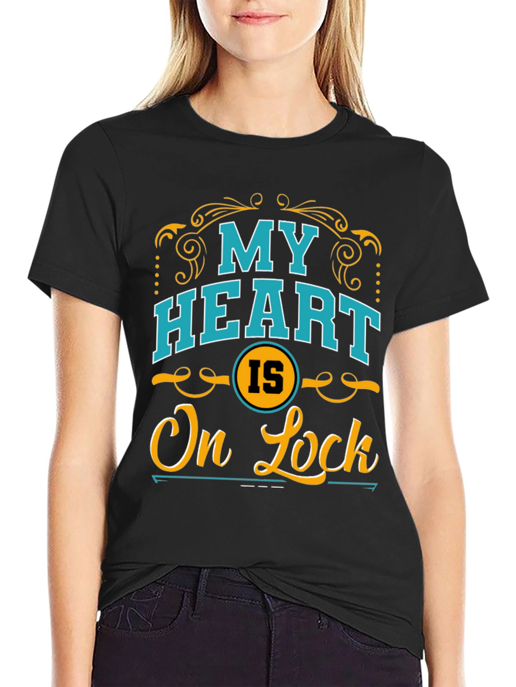 My Heart Is On Lock Graphic T-Shirt