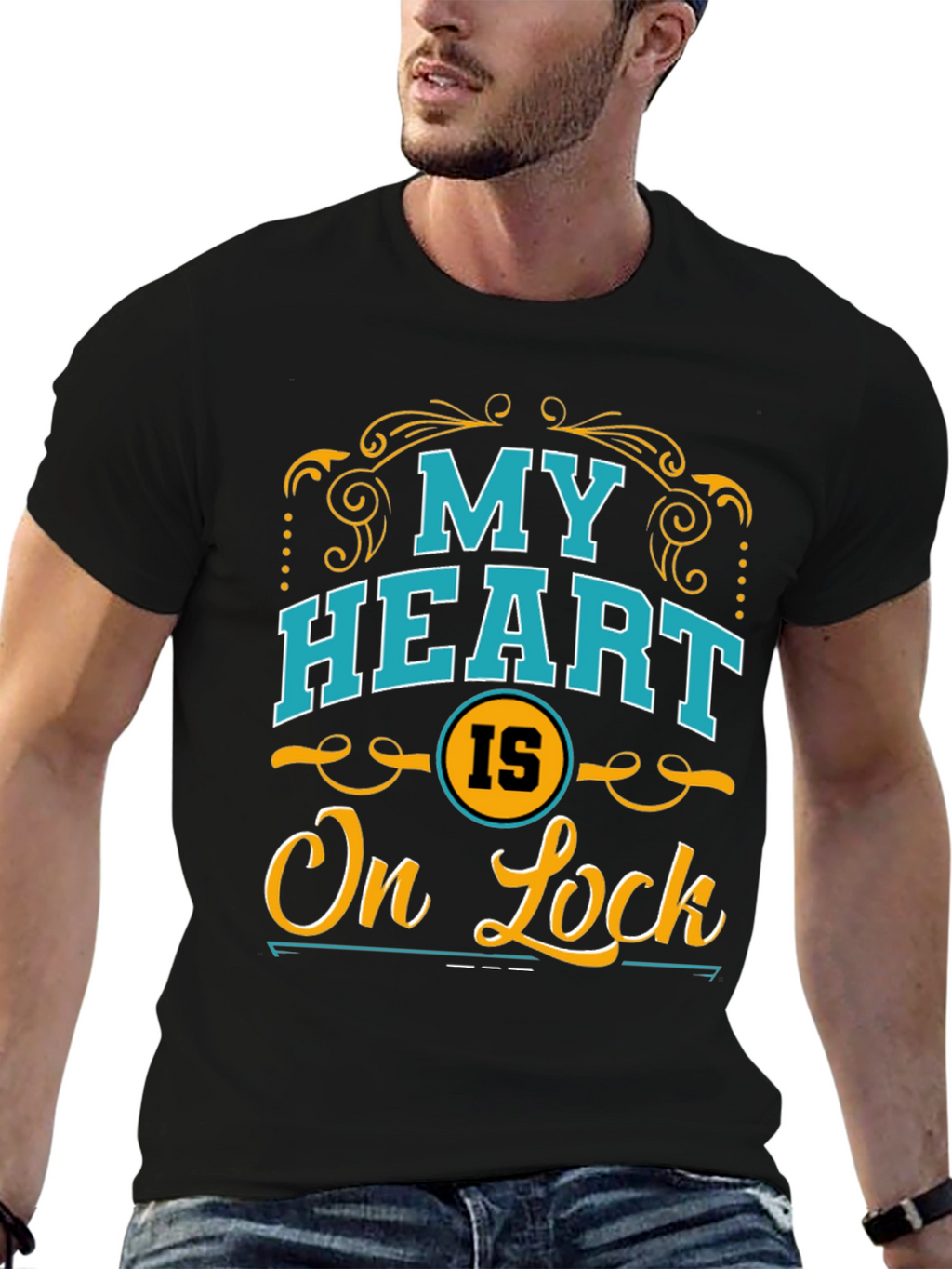My Heart Is On Lock Graphic T-Shirt