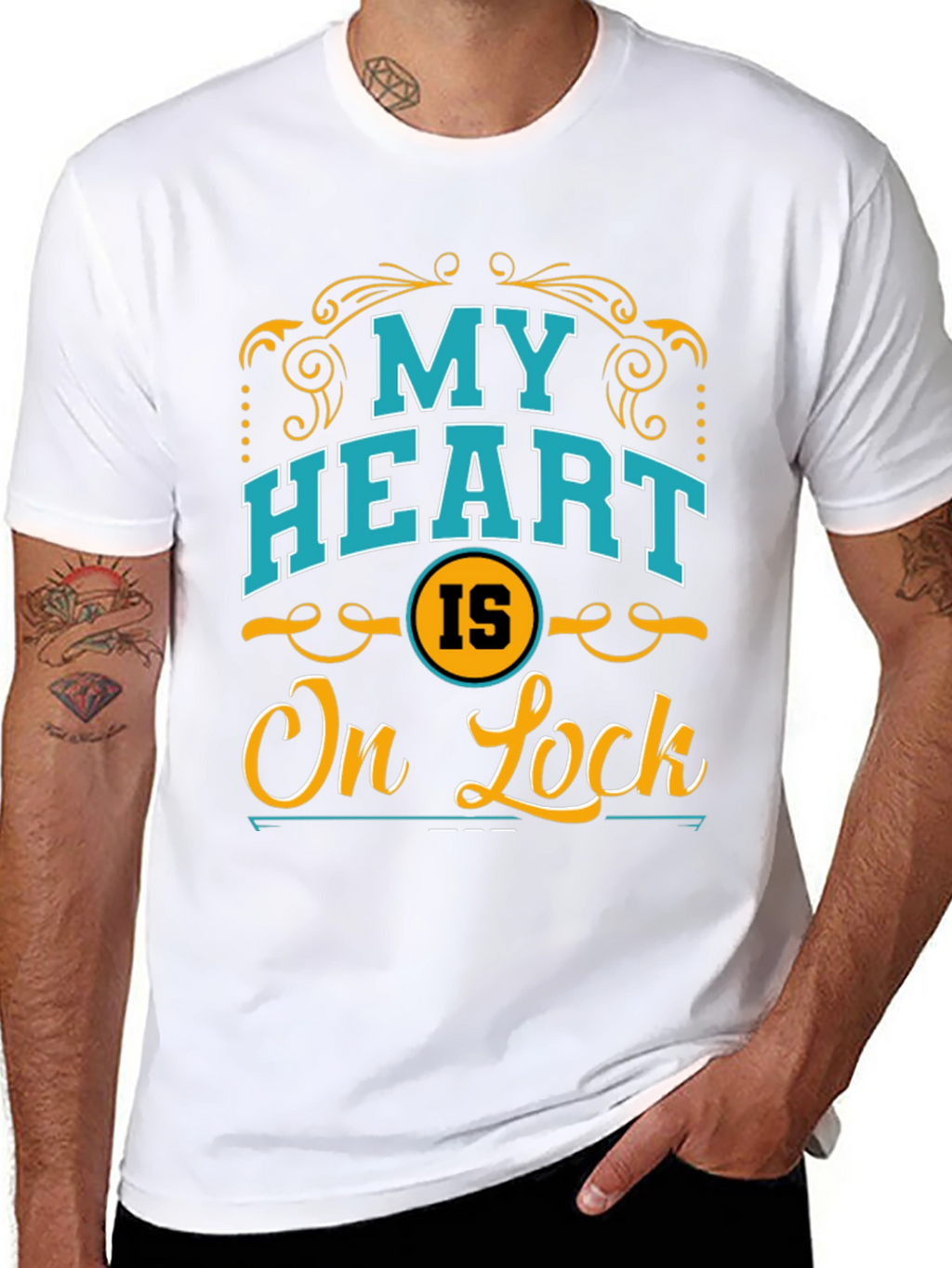 My Heart Is On Lock Graphic T-Shirt