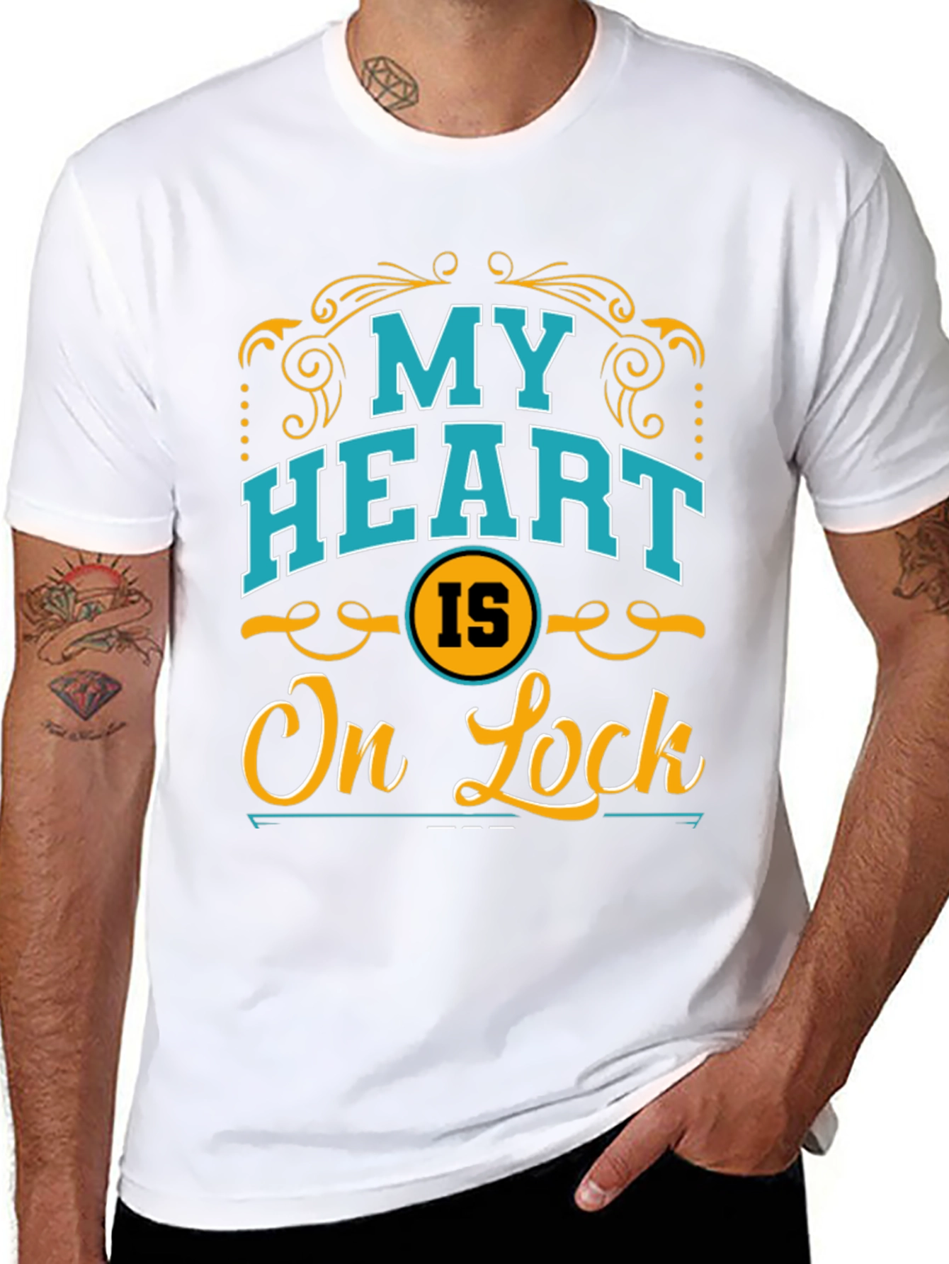 My Heart Is On Lock Graphic T-Shirt